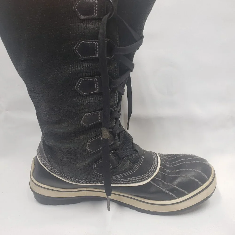 Sorel Tivoli Women's US Size 7.5 Black Waterproof High Winter Boots NL 1907-010 - Picture 9 of 16